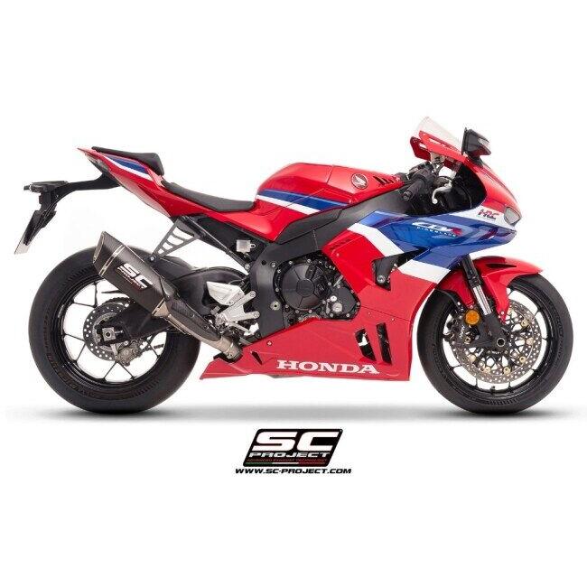 SC-PROJECT SCプロジェクト SC1-R スリップオンサイレンサー (250mm) ＆ 排気バルブ付き フルチタンリンクパイプ (消音バッフル付属) 材質：カーボン マフラー