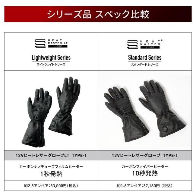 HEATMASTER（ヒートマスター） 12Vヒートレザーグローブ LTシリーズ 
