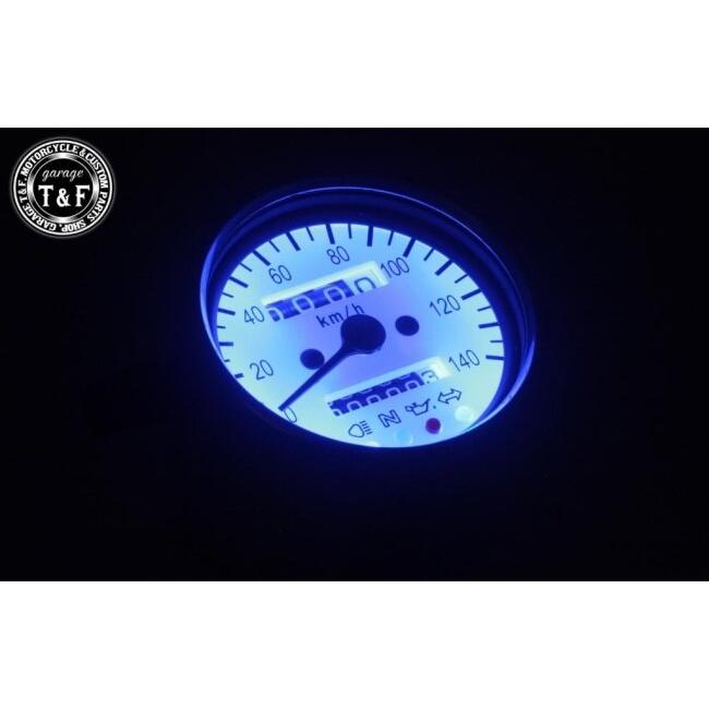 機械式ミニメーター　インジケーター内蔵　ガレージt f製 Garage T＆F ガレージ 機械式ミニスピードメーター インジケーター内蔵