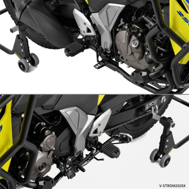 専用 ZETA RACING ジータ レーシング アドベンチャーフットペグ Vストローム