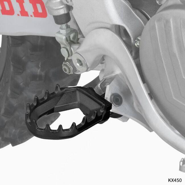 ZETA RACING ジータ レーシング マックスフットペグ カラー：ブラック(表面処理：パウダーコート) KX250F KX250 KX450F KX450 KX250X KX450X KAWASAKI カワサキ