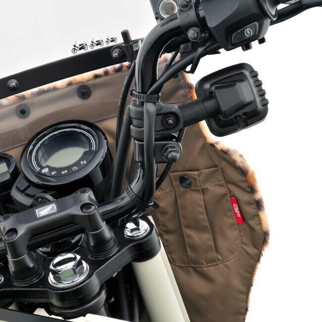 旭風防 アサヒ風防 ロング風防 タイプ：ヒョウ柄 CT125ハンターカブ