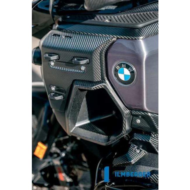 ILMBERGER イルムバーガー 水冷却ラジエーターカバー(左側、ケースホルダー用穴付き、カーボンマット仕上げ、Rタイプ) R1300GS BMW ラジエーター 冷却関連_1