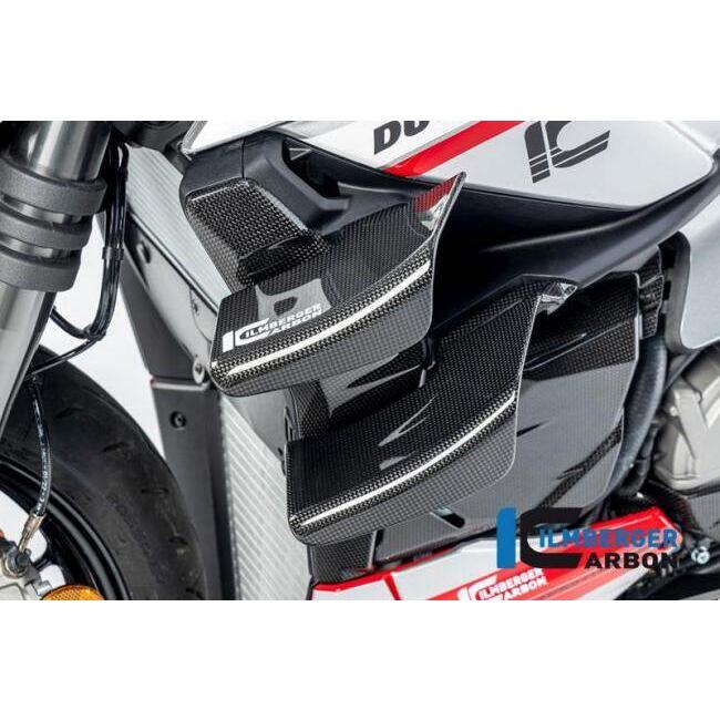 ILMBERGER イルムバーガー ラジエーターカバー 左 グロス STREETFIGHTER V2 DUCATI ドゥカティ ラジエーター 冷却関連 エンジンの画像