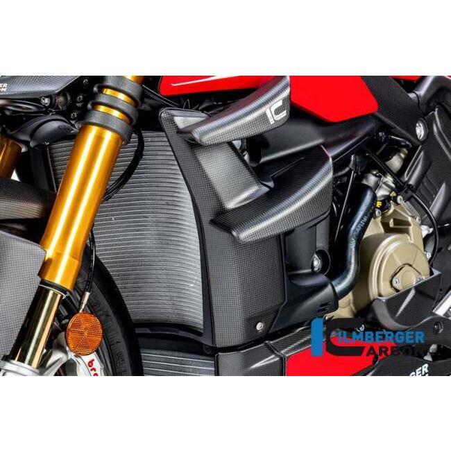 ILMBERGER イルムバーガー ラジエターカバー 左 マット STREETFIGHTER V4 DUCATI ドゥカティ ラジエーター 冷却関連 エンジンの画像