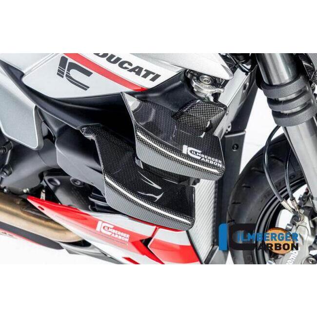 ILMBERGER イルムバーガー ラジエーターカバー 右 グロス STREETFIGHTER V2 DUCATI ドゥカティ ラジエーター 冷却関連 エンジンの画像