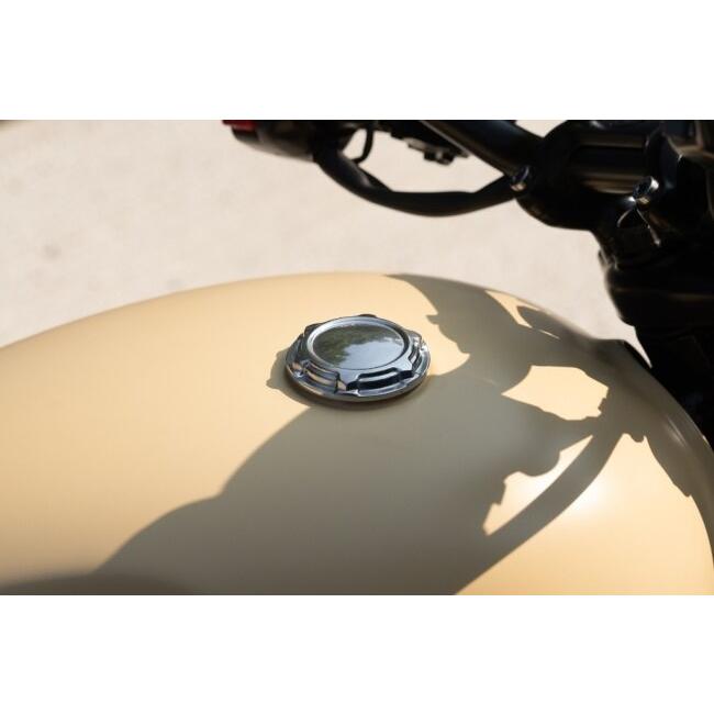 Motone Customs モートーンカスタムズ タンクキャップ TELSTAR カラー：ポリッシュ BMW HARLEY-DAVIDSON ハーレーダビッドソン TRIUMPH トライアンフ 外装の画像
