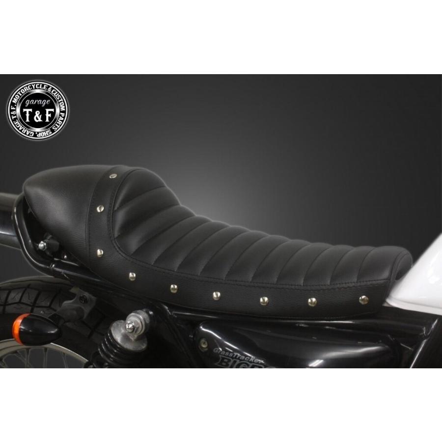 グラストラッカーキャブモデル専用　タックロールシートガレージt&f Garage T＆F ガレージ スタッド付きカフェシート タイプ：タックロール
