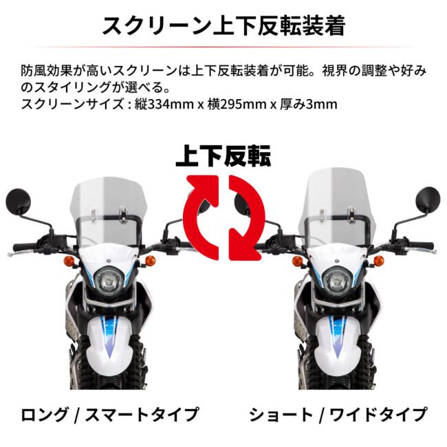 ZETA ジータ アドベンチャー ウインドシールド STDスクリーン モンキー