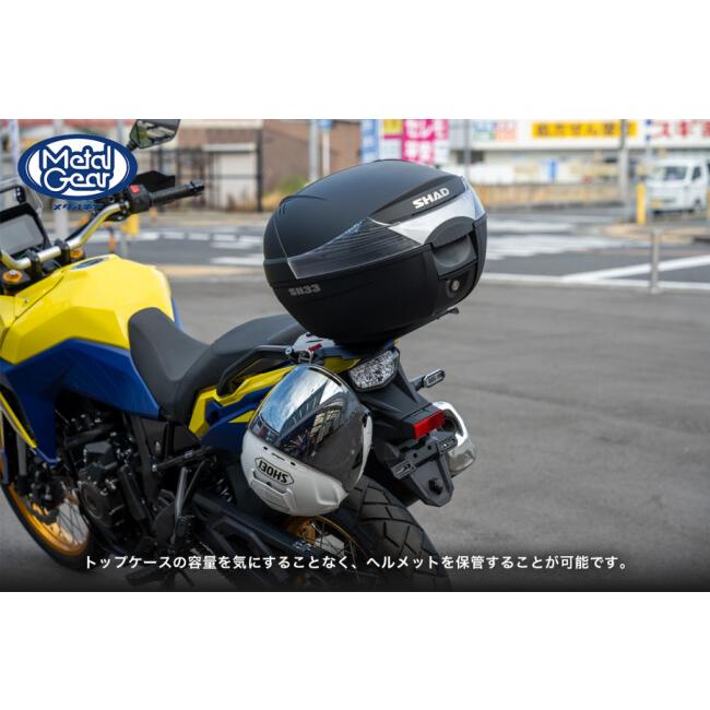 METAL GEAR メタルギア オーバーリヤキャリア カラー：ブラックアルマイト Vストローム800 Vストローム800DE SUZUKI スズキ リアキャリア 外装 | METAL GEAR | 09