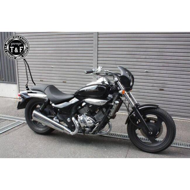 Garage T\u0026F ガレージ 純正フェンダー専用シーシーバー カラー：ブラック / サイズ：ショート(長さ：約500mm) エリミネーター250V KAWASAKI カワサキ 外装の画像