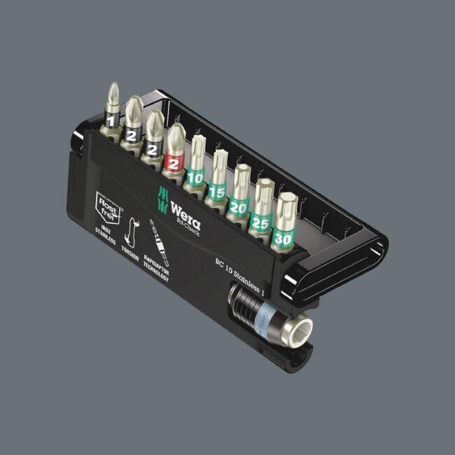 WERA ヴェラ 10点入 差込角1/4inch ステンレス ビットセット セット工具_1