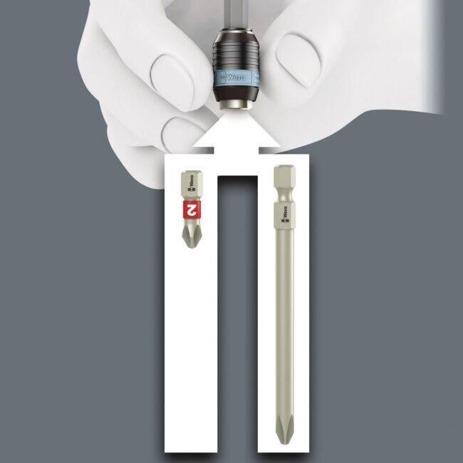 WERA ヴェラ 10点入 差込角1/4inch ステンレス ビットセット セット工具_6