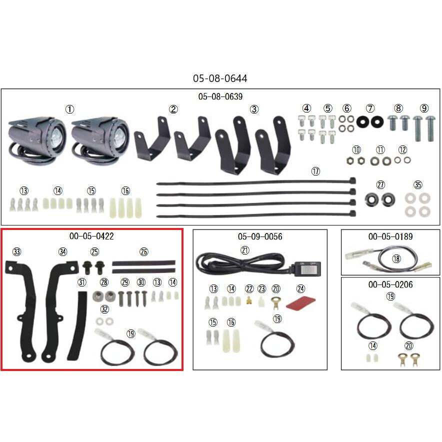 スペシャルパーツ武川 SP武川 SPタケガワ LEDフォグランプステーセット