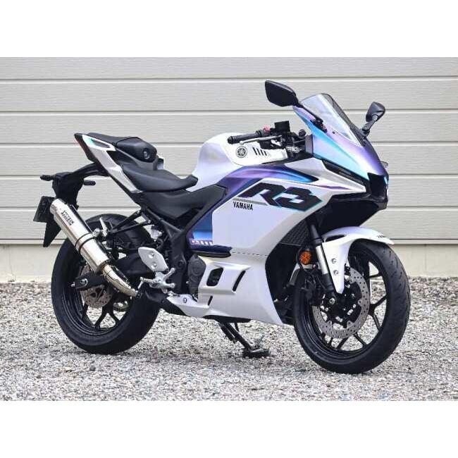 WR’S ダブルアールズ ラウンドタイプスリップオン 【JMCA政府認証マフラー】 タイプ：ステンレス サイレンサー MT-03 YZF-R3 YAMAHA ヤマハ マフラー | WR'S | 04