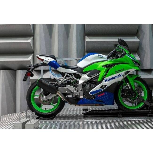 REMUS レムス スリップオン NXT スポーツマフラー，ステンレスブラック/グリーン，リンクパイプ フルエキゾーストマフラー マフラー_1