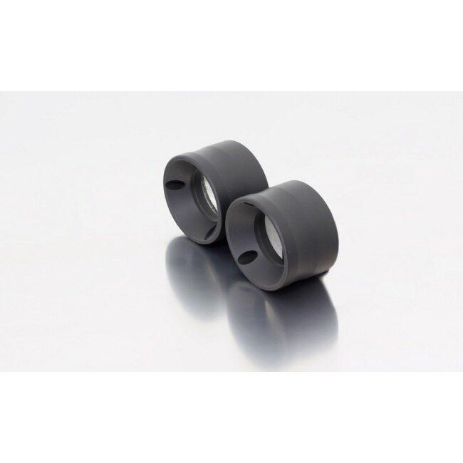 REMUS レムス 2X Custom Exhaust Muffler Incl. Cat.，Stainless Black，Plug-In Catalytic Converter Set 2 Pcs. End Cap Straight Stainless Black マフラー_1