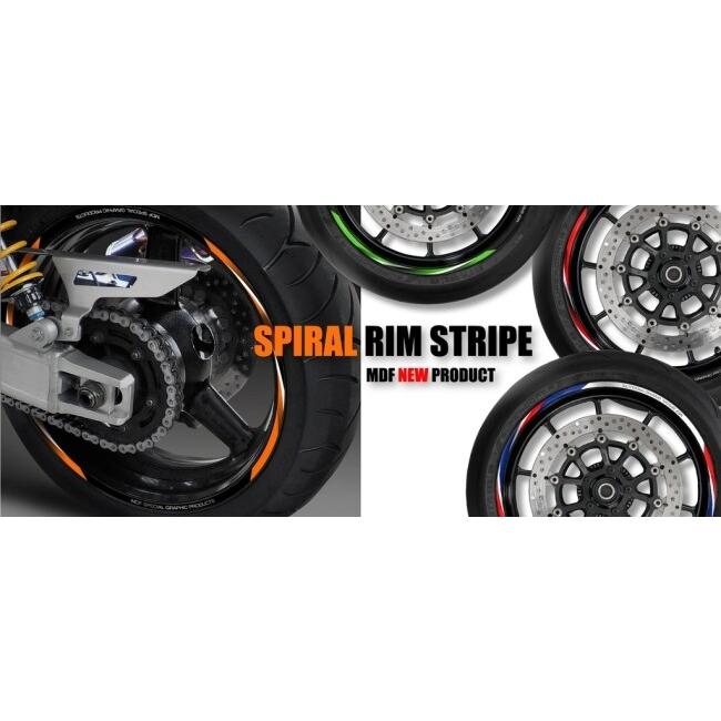 オフミリページ MDF（エムディーエフ） スパイラルリムストライプ サイズ：17＆18