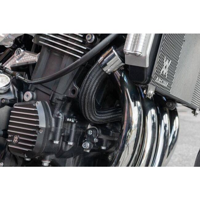 ARCHI アーキ ブラックメッシュラジエターチューブセット ver.2 カラー：ブラック Z900RS CAFE SE KAWASAKI カワサキ ラジエーター 冷却関連 エンジン | ARCHI（バイク） | 01