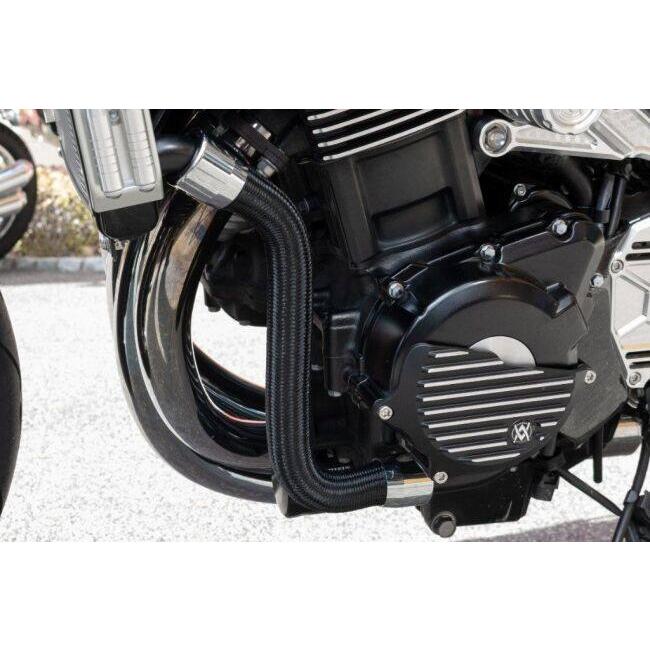ARCHI アーキ ブラックメッシュラジエターチューブセット ver.2 カラー：ブラック Z900RS CAFE SE KAWASAKI カワサキ ラジエーター 冷却関連 エンジン | ARCHI（バイク） | 02