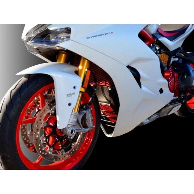 DUCABIKE (DBK) ドゥカバイク (ディービーケー) ラジエーター ガード カラー：レッド DUCATI ドゥカティ ラジエーターコアガード・オイルクーラーコアガードの画像