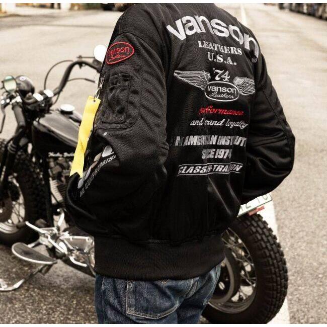 VANSON（バンソン） メッシュMA-1ジャケット サイズ：L メッシュ