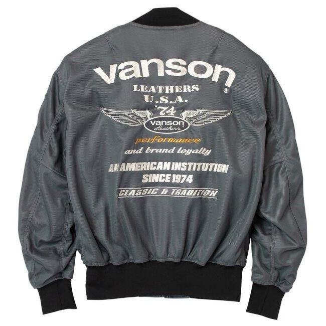 美品♪VANSON バンソン メッシュジャケット【限定品】 VANSON（バンソン） メッシュMA-1ジャケット サイズ：M メッシュ