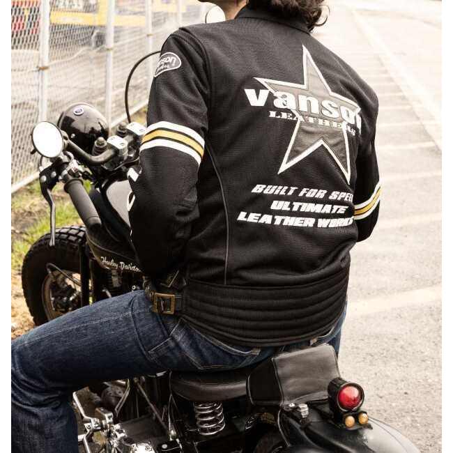 VANSON（バンソン） メッシュライダースジャケット サイズ：M メッシュ