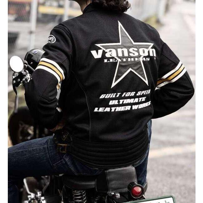 VANSON（バンソン） メッシュライダースジャケット サイズ：M メッシュ