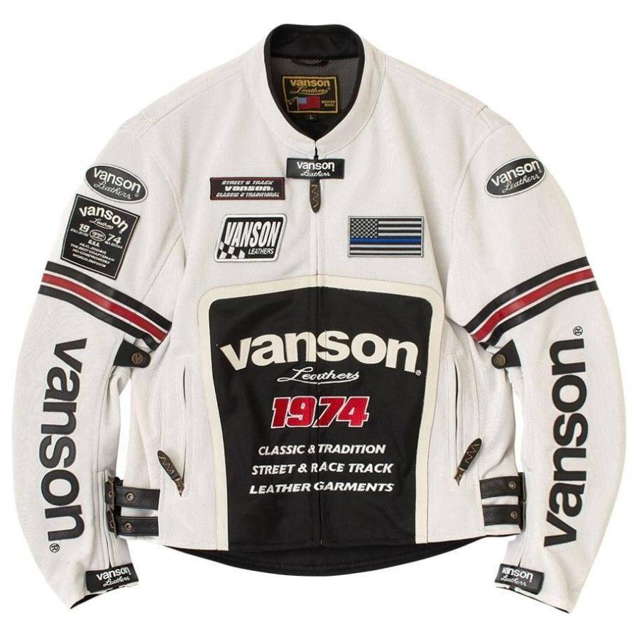 ★ひー★vanson メッシュジャケット Lサイズ VANSON（バンソン） メッシュライダースジャケット サイズ：L メッシュ