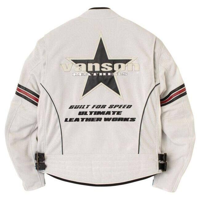 VANSON フルメッシュジャケット　Lサイズ VANSON（バンソン） メッシュライダースジャケット サイズ：L メッシュ