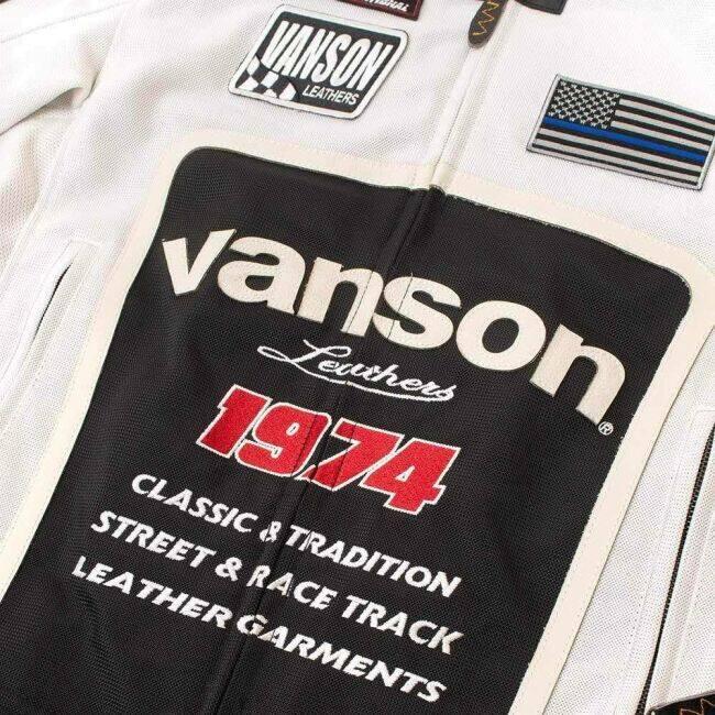 VANSON フルメッシュジャケット　Lサイズ VANSON（バンソン） メッシュライダースジャケット サイズ：L メッシュ