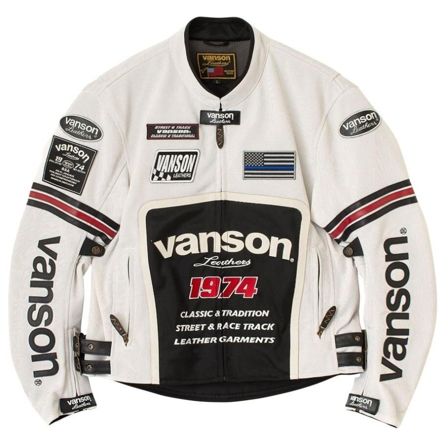 VANSON（バンソン） メッシュライダースジャケット サイズ：XL