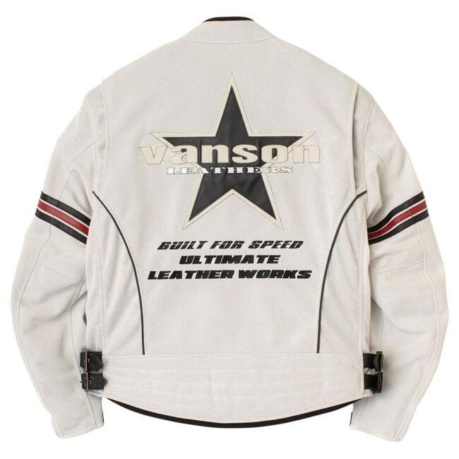 VANSON（バンソン） メッシュライダースジャケット サイズ：XL