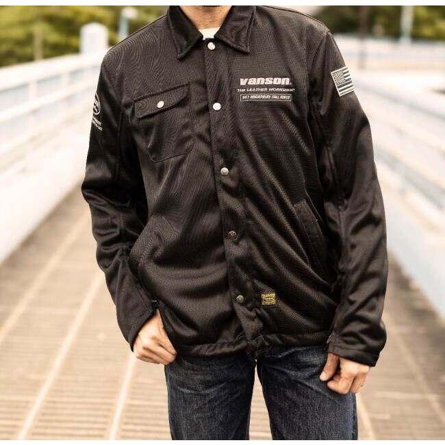 VANSON（バンソン） メッシュコーチジャケット サイズ：L メッシュ