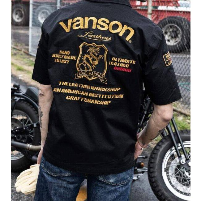 VANSON バンソン コットンワークシャツ サイズ：M ピットシャツ・ワークシャツ アパレルの画像