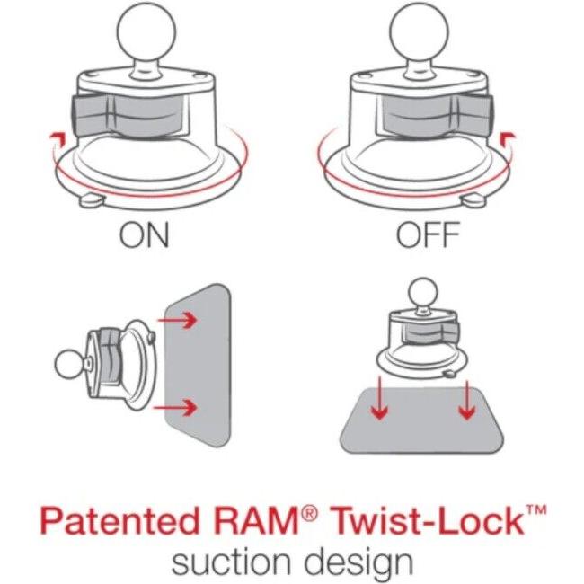 RAM MOUNTS ラムマウント MagSafeマウント 15Wのみ対応Ver.＆ツイストサクションベース スマートフォンホルダー・スマートフォンマウント 電子機器類 | RAM MOUNTS | 04
