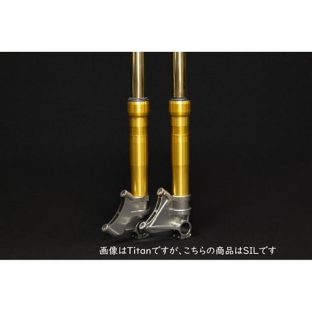 OVER オーヴァー フロントフォークボトム ラジアルマウント カラー：シルバーアルマイト仕上げ ZRX1200DAEG KAWASAKI カワサキ サスペンション 足回りの画像