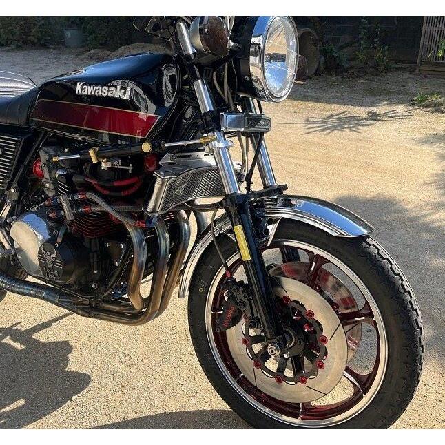 SPEED SHOP ITO スピードショップイトウ Z400FX用ステムKIT カラー：シルバー Z400FX KAWASAKI カワサキ トリプルツリー・ステム・アンダーブラケット ハンドルの画像