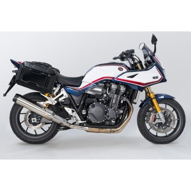 未使用　ツアーシェルケース　サイドバッグ　左右　ヘアラインシルバー　タナックス TANAX（タナックス） TANAX motofizz モトフィズ ツアーシェルケース M