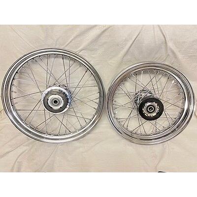 部品屋K&W 40本スポークホイール 前後セット スポーツスター HARLEY