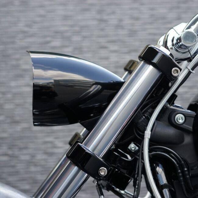 TRIJYA トライジャ ヘッドライトハウジング マウントセット マウントカラー：ポリッシュ / カラー：ブラック FXBR  HARLEY-DAVIDSON ハーレーダビッドソン | ブランド登録なし | 03