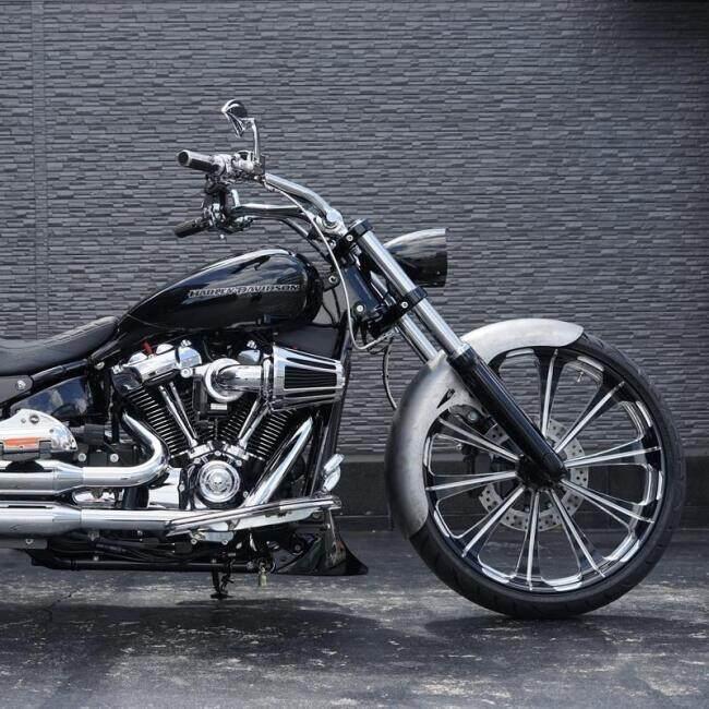 TRIJYA トライジャ ヘッドライトハウジング マウントセット マウントカラー：ポリッシュ / カラー：ブラック FXBR HARLEY-DAVIDSON ハーレーダビッドソン_4