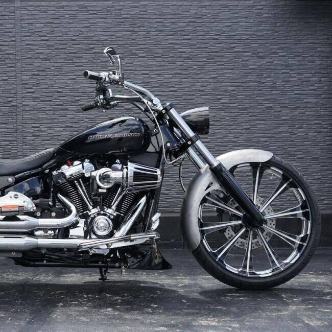 TRIJYA トライジャ ヘッドライトハウジング マウントセット マウントカラー：ポリッシュ / カラー：ブラック FXBR  HARLEY-DAVIDSON ハーレーダビッドソン | ブランド登録なし | 04