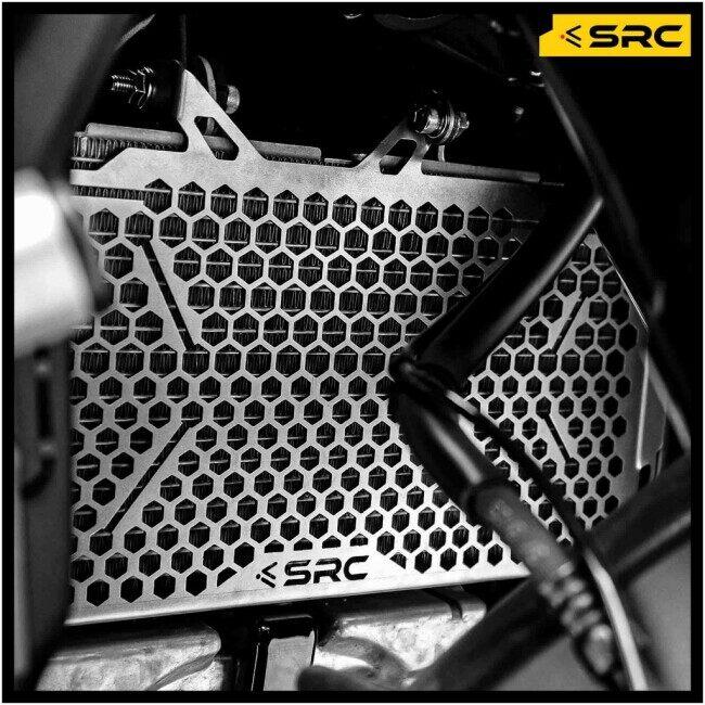 SRC エスアールシー RADIATOR GUARD FOR HONDA FORZA750 2025 COLOR：BLACK FORZA 750 ホンダ ラジエーターコアガード・オイルクーラーコアガード 冷却関連の画像