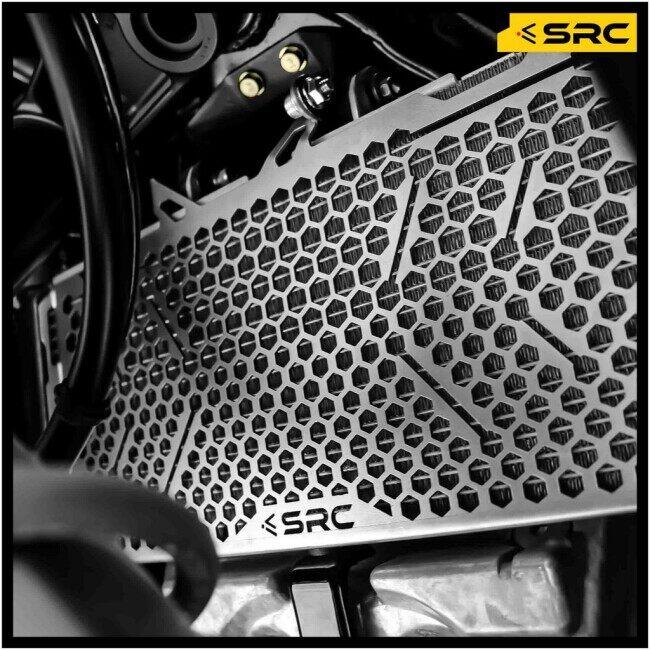 SRC エスアールシー RADIATOR GUARD FOR HONDA FORZA750 2025 COLOR：BLACK FORZA 750 ホンダ ラジエーターコアガード・オイルクーラーコアガード 冷却関連の画像