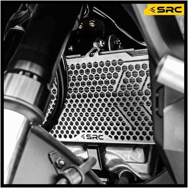SRC エスアールシー RADIATOR GUARD FOR HONDA FORZA750 2025 COLOR：BLACK FORZA 750 ホンダ ラジエーターコアガード・オイルクーラーコアガード 冷却関連の画像