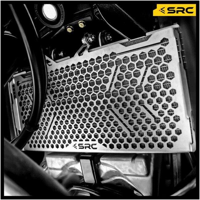 SRC エスアールシー RADIATOR GUARD FOR HONDA FORZA750 2025 COLOR：BLACK FORZA 750 ホンダ ラジエーターコアガード・オイルクーラーコアガード 冷却関連の画像