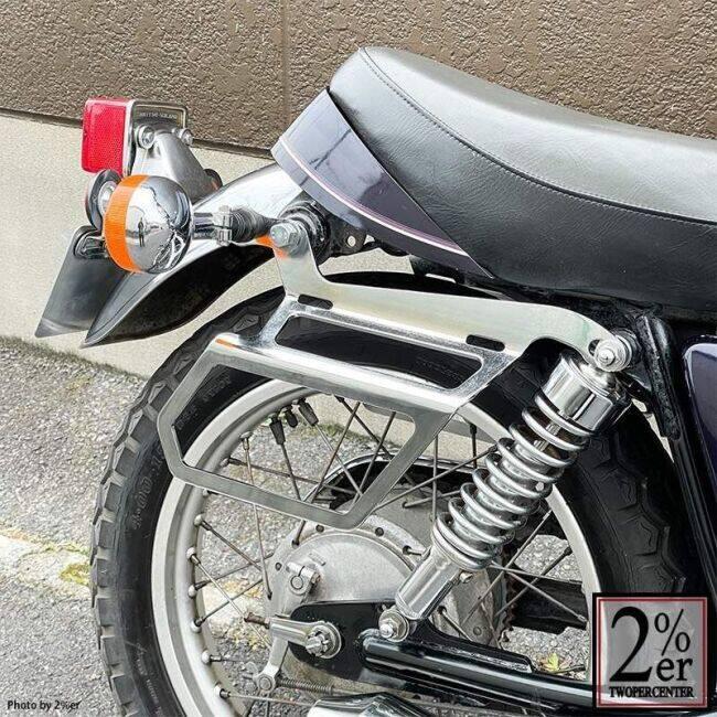 2%er（ツーパーセンター） 純正ウインカー移設ステー カラー：クローム