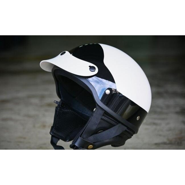 マルシン工業 マルシンコウギョウ WAVE VISOR [ウェーブバイザー] カラー：ホワイト 3点ボタン式 ヘルメットバイザー ヘルメット | ブランド登録なし | 07